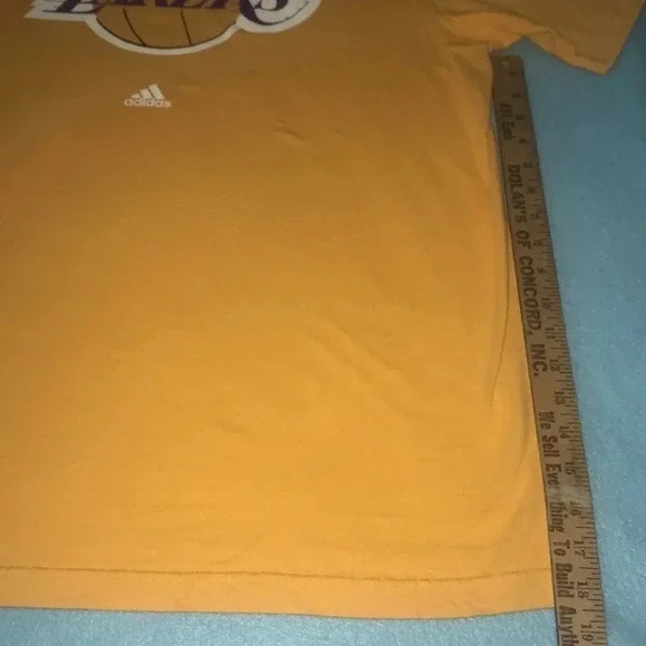 ADIDAS Lakers T-shirt short sleeve orange size XL - Picture 6 of 6